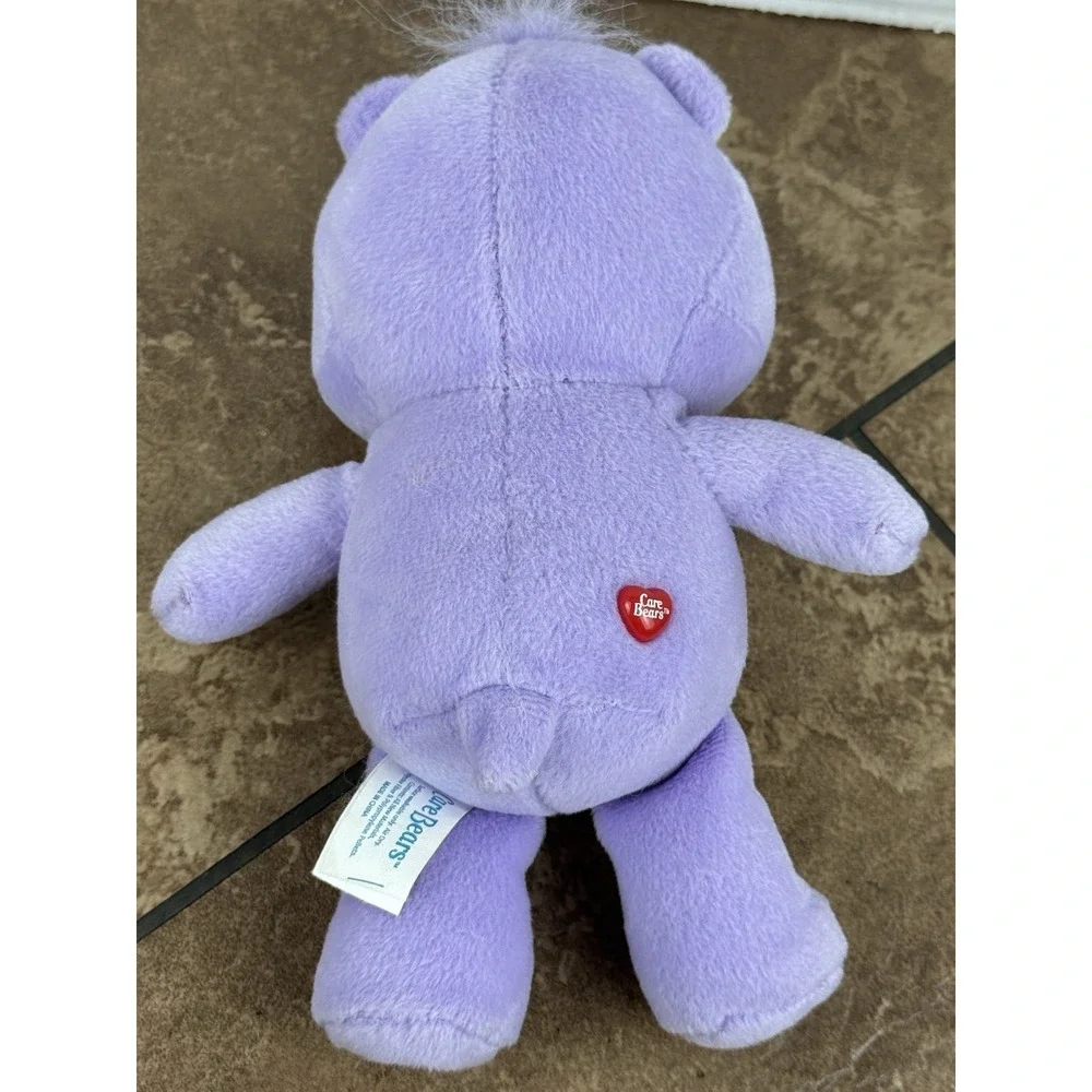 Care Bears 2002 Purple Harmony Collectible Plush Toy Rainbow Sun Flower